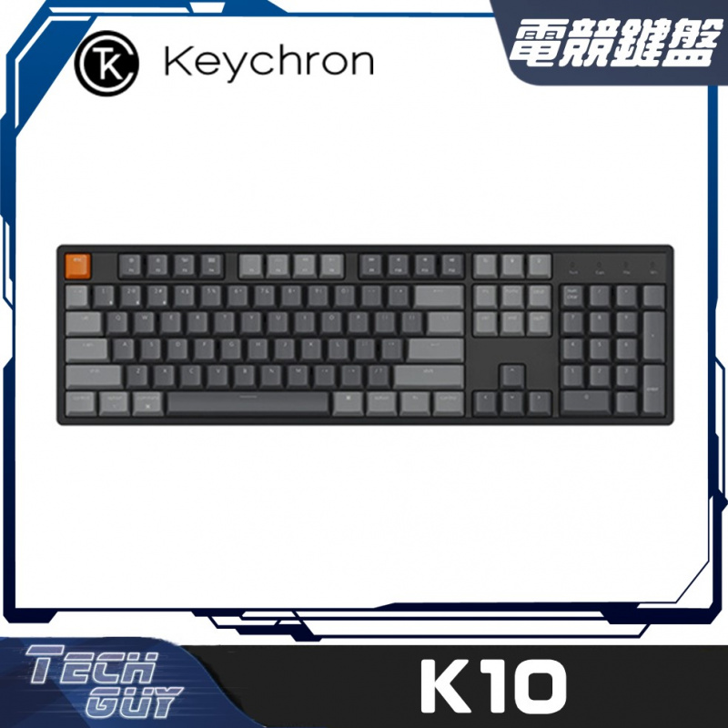 Keychron【K10】Hot-swappable 100% 無線機械鍵盤 (紅/青/茶)
