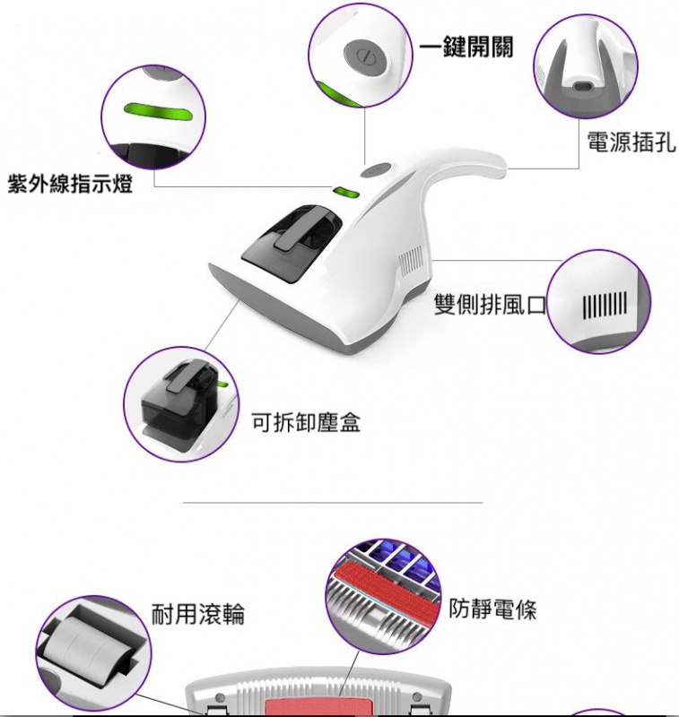 Mitch UV 紫外線塵蟎吸塵機 [另附送一個濾芯]