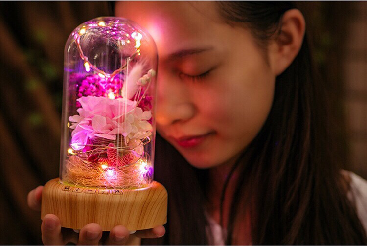 LED永生花許願瓶連藍牙音響 [3款]