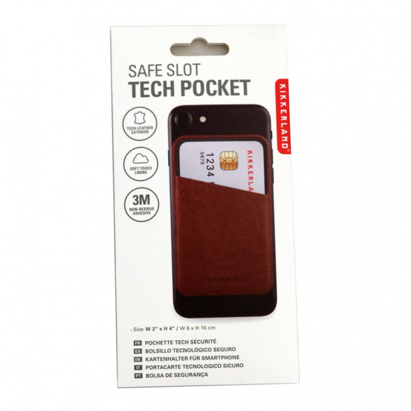 Kikkerland Safe Tech Pocket Slot 手機用卡片套 [3色]
