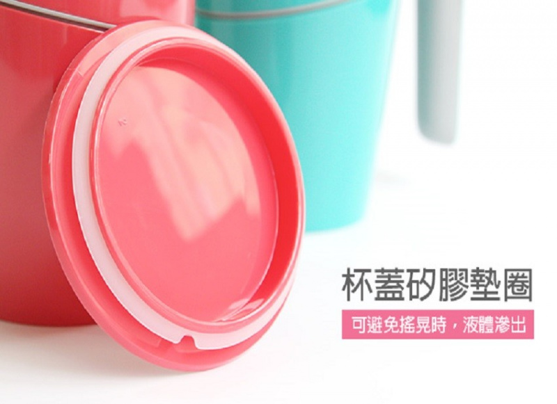 Suction mug gift推不倒的水杯 470mL [4色]