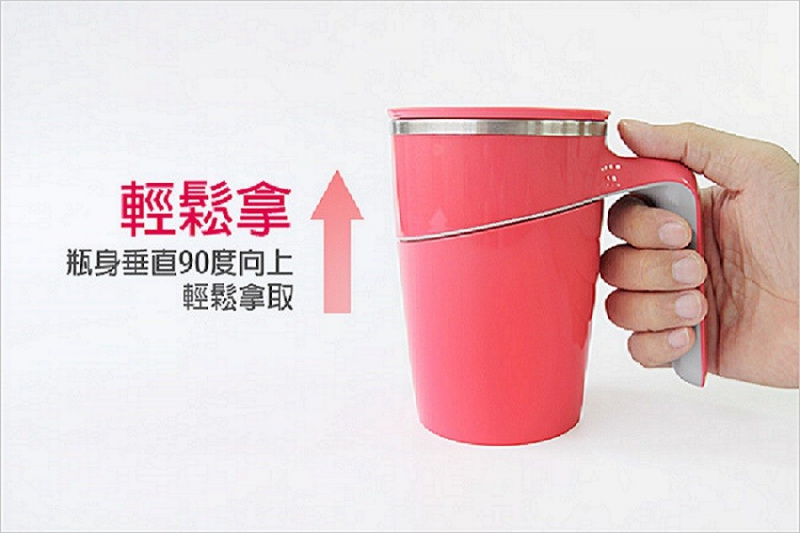 Suction mug gift推不倒的水杯 470mL [4色]