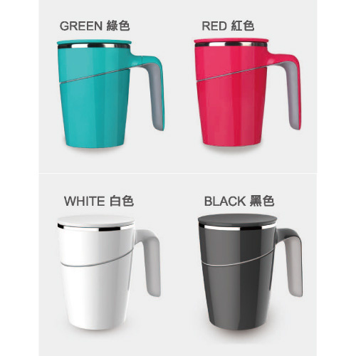 Suction mug gift推不倒的水杯 470mL [4色]