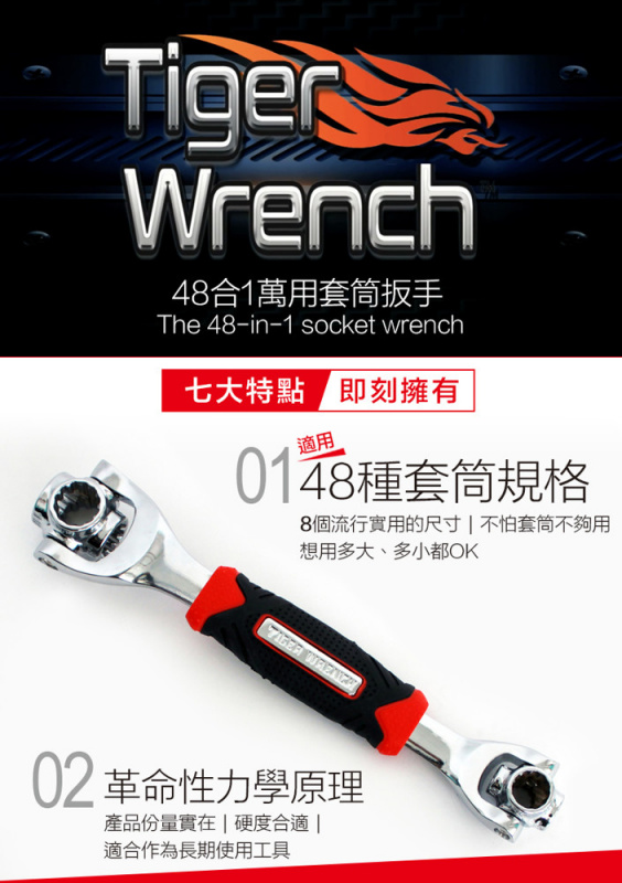Tiger wrench 48合1 萬用套筒士巴拿神器