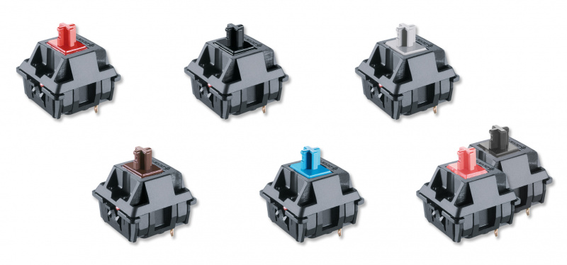 MX Cherry Switch - 青/茶/紅/銀/靜紅軸 (35pcs)