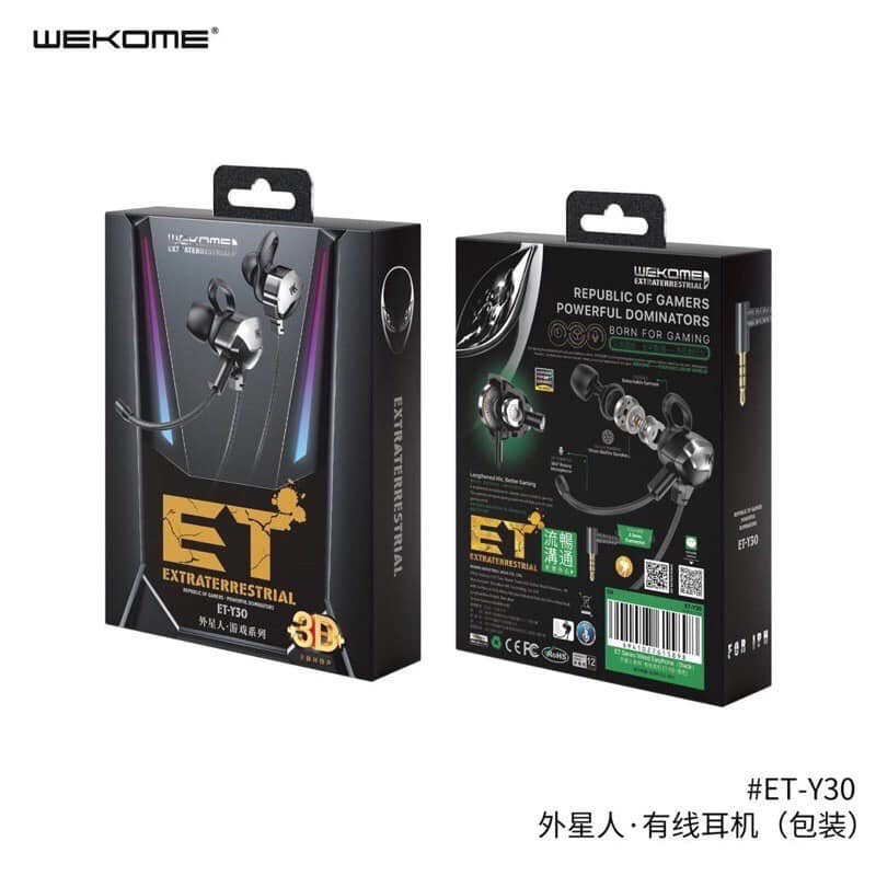 WEKOME ET-Y30 Wired Earphone (3.5mm) for gaming