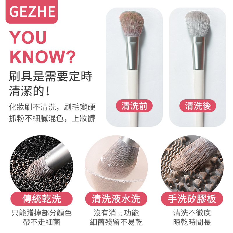 GEZHE Brushcia 電動洗化妝掃機 [GZ-HBQ01]