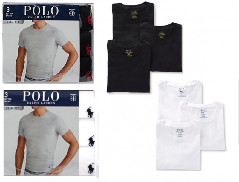 Polo Ralph Lauren 修身圓領T-Shirt 3件裝[2款] (S Size)