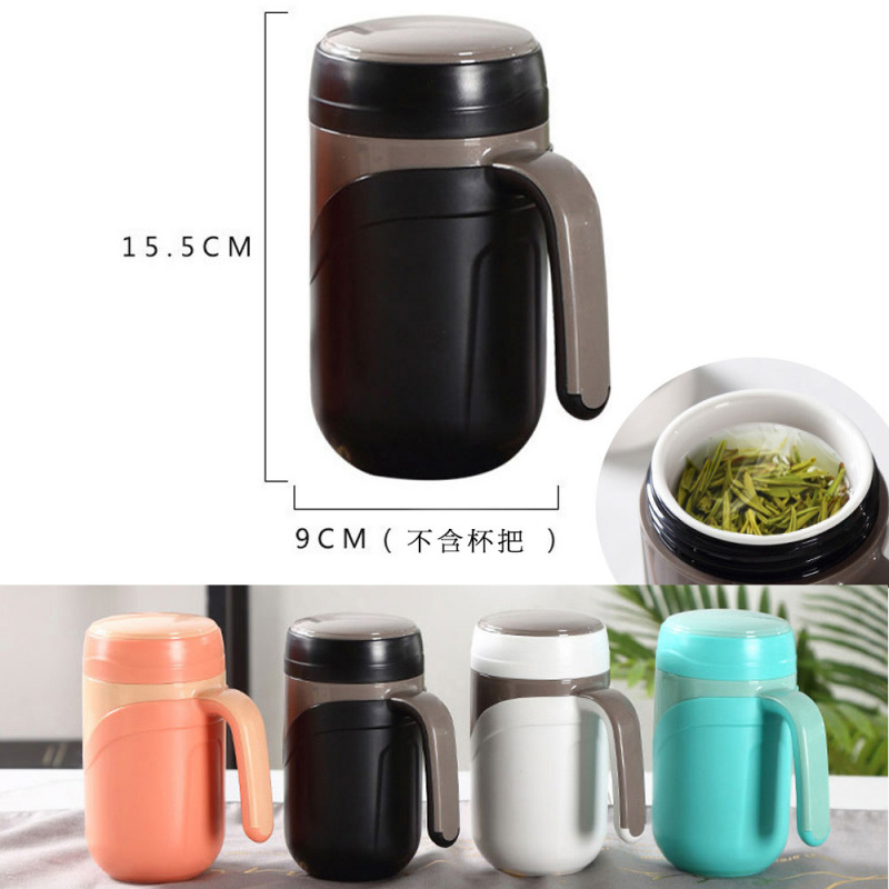 日系防漏隔熱陶瓷保溫杯