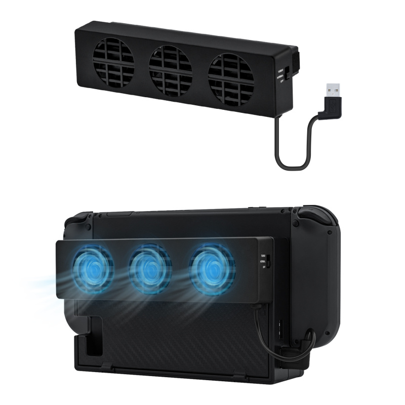 DOBE Nintendo Switch/Switch OLED Dock配件 主機底座 外置散熱冷卻風扇  (TNS-1719)