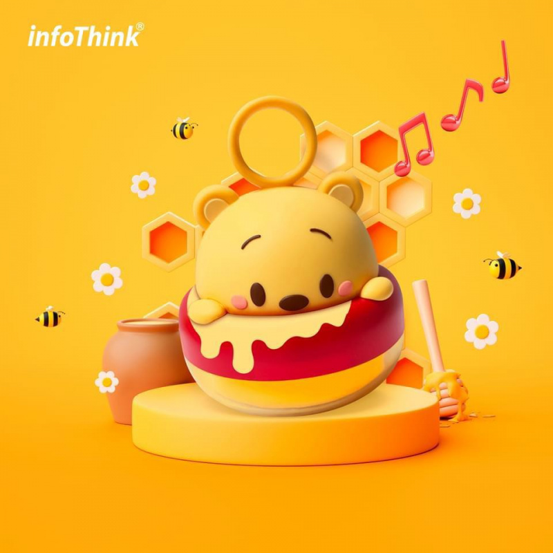 【香港行貨 1年保養】台灣Infothink 迪士尼系列 燈光音樂藍牙喇叭 ( 小熊維尼、三眼仔、史迪仔、勞蘇）