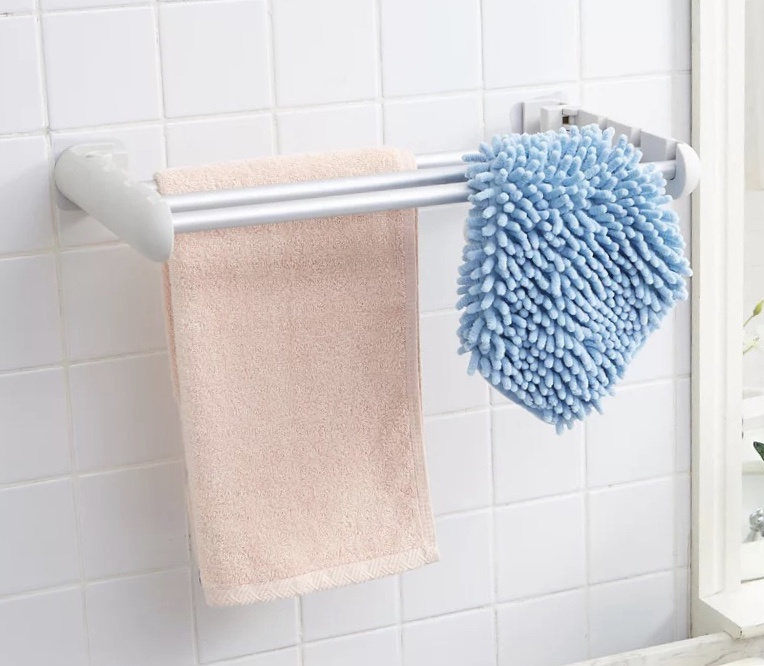 免釘免鑽無痕貼浴室毛巾架