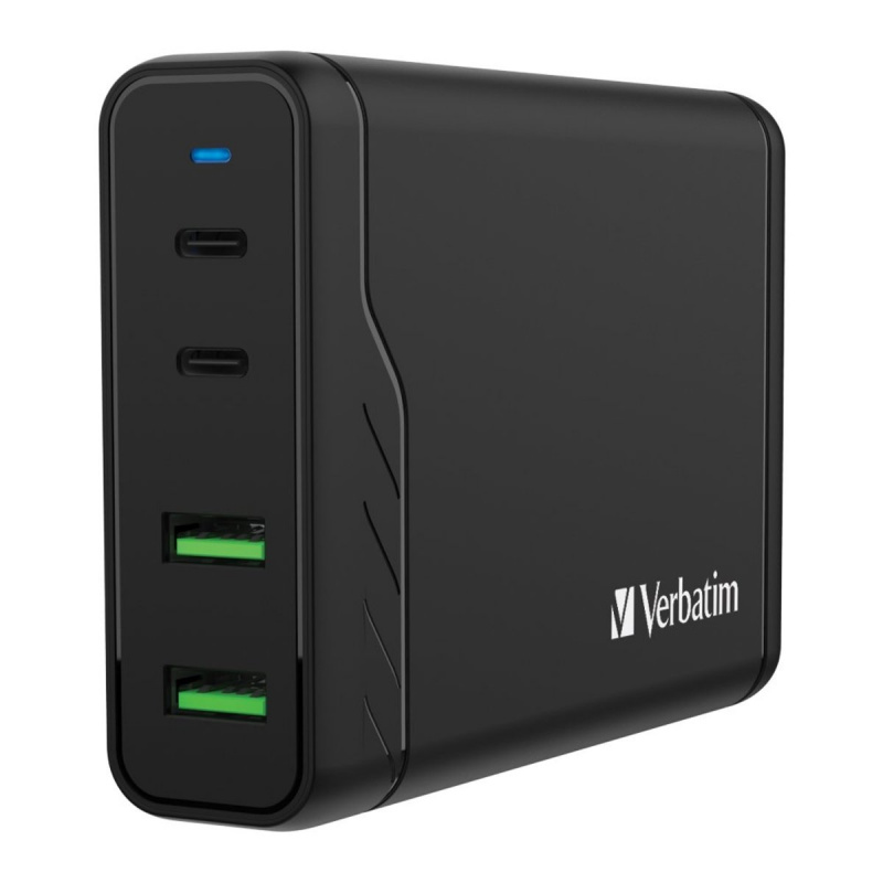 Verbatim - 4 Port 100W PD & QC 3.0 USB Charger 充電器(附AC電源線) #:66402