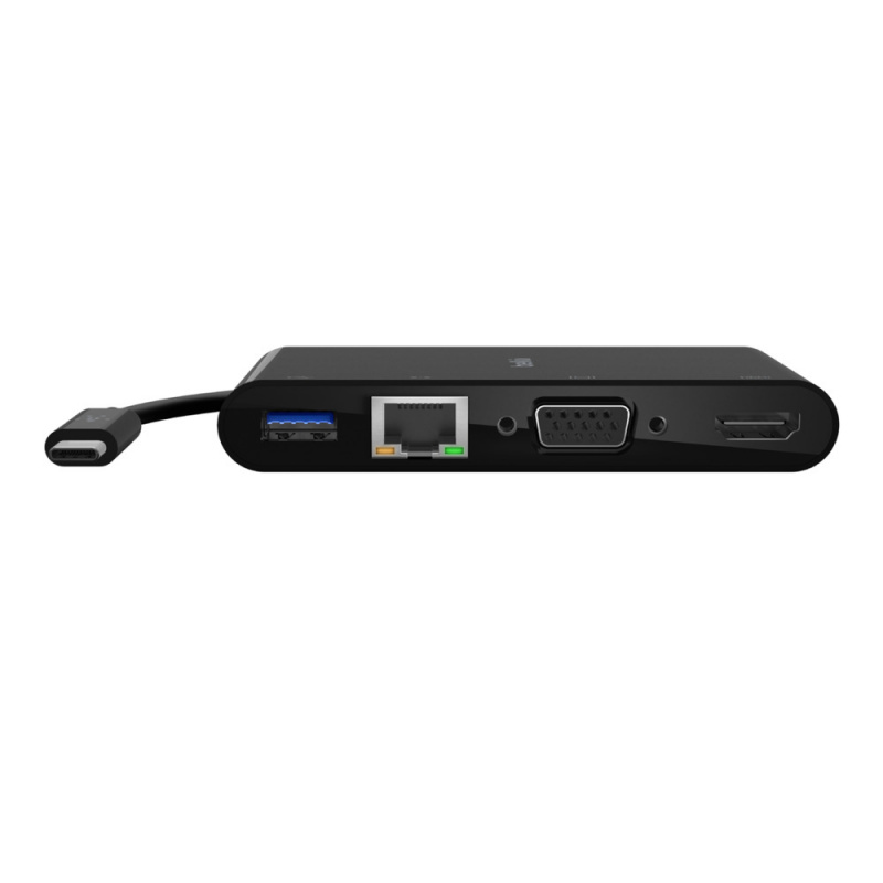 Belkin - USB-C 多媒體 + 充電轉接器 (100 W) #:AVC004btBK