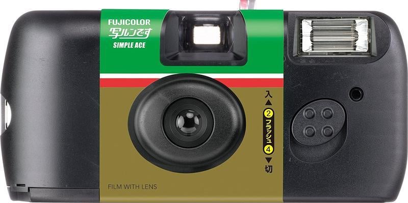 FUJIFILM Simple Ace 400度即棄相機 [27張] 黑色復古版 日本限量