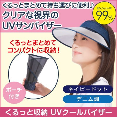 UV CUT 便攜式抗UV涼感太陽帽 [牛仔布款] (NEE25B)