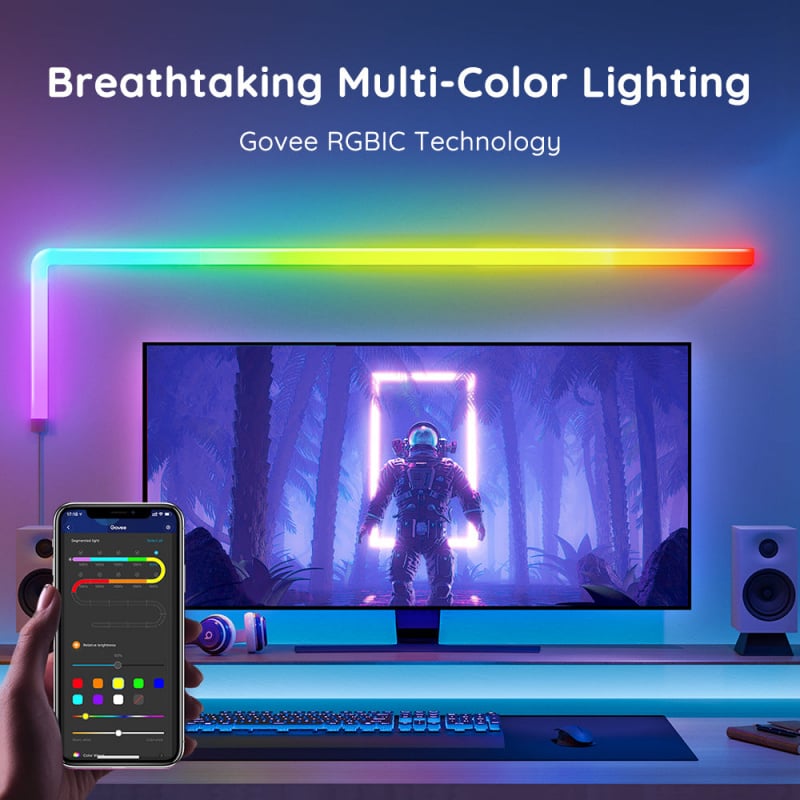 Govee Glide RGBIC Wall Light 智慧型牆壁燈條 | H6062 (6+1/8+4)