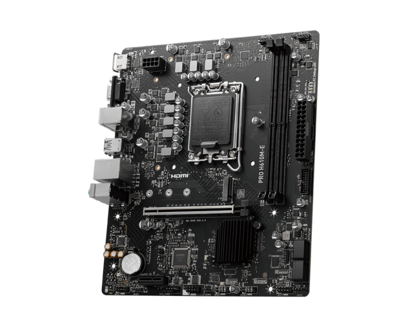 MSI PRO H610M-E DDR5 MATX (LGA1700) MSI PRO H610M-E DDR5 MATX (LGA1700)