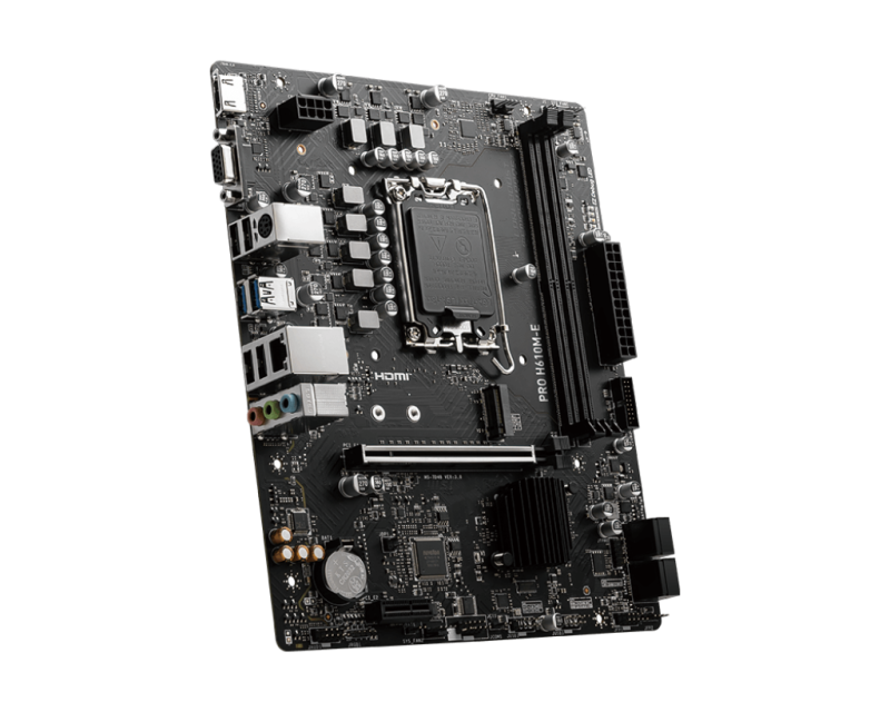 MSI PRO H610M-E DDR5 MATX (LGA1700) MSI PRO H610M-E DDR5 MATX (LGA1700)