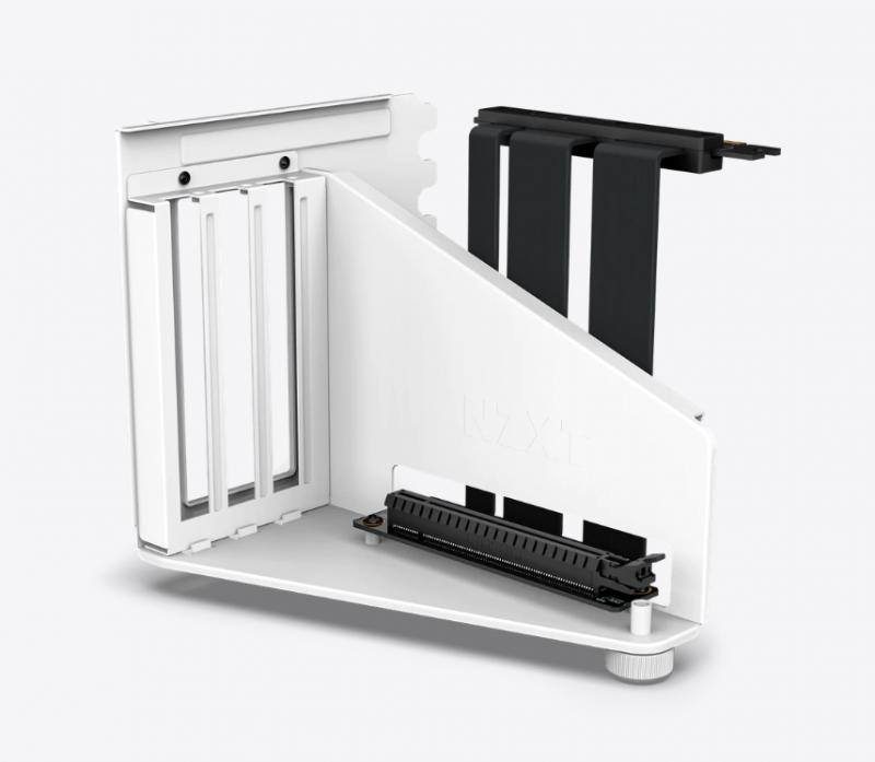 NZXT Vertical GPU Mounting Kit GPU Holder & PCIe 4.0 Riser Cable - ( Black / White ) NZXT Vertical GPU Mounting Kit GPU Holder & PCIe 4.0 Riser Cable - ( Black / White )