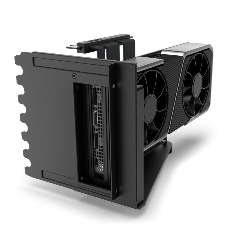NZXT Vertical GPU Mounting Kit GPU Holder & PCIe 4.0 Riser Cable - ( Black / White ) NZXT Vertical GPU Mounting Kit GPU Holder & PCIe 4.0 Riser Cable - ( Black / White )