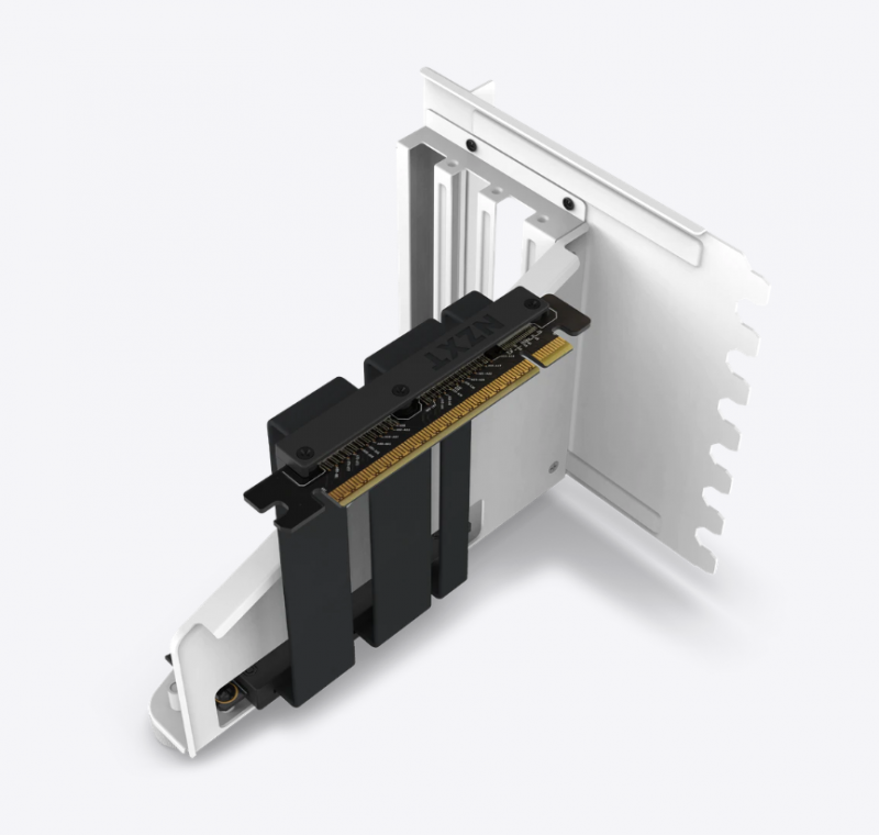 NZXT Vertical GPU Mounting Kit GPU Holder & PCIe 4.0 Riser Cable - ( Black / White ) NZXT Vertical GPU Mounting Kit GPU Holder & PCIe 4.0 Riser Cable - ( Black / White )