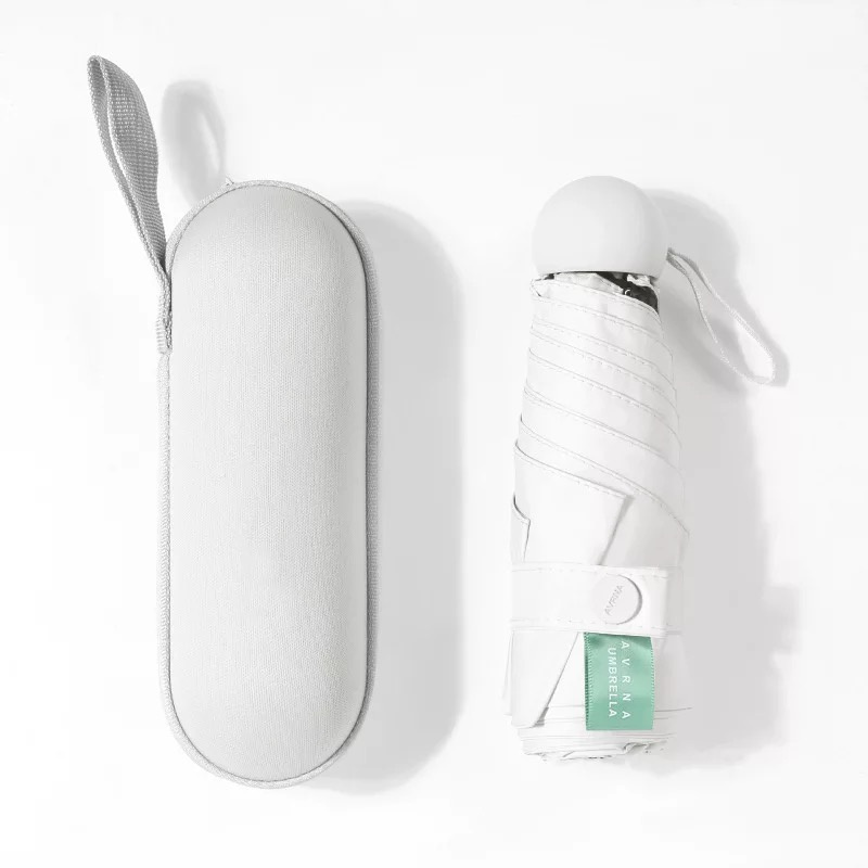 超迷你膠囊便攜五折晴雨兩用傘 [4色]