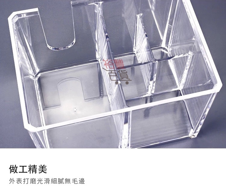 透明化妝棉棉花棒收納盒
