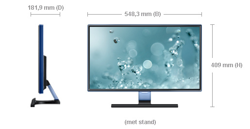 Samsung S24E390HL 24" 全高清超薄屏幕設計,高清顯示器 型格設計配以纖薄支架