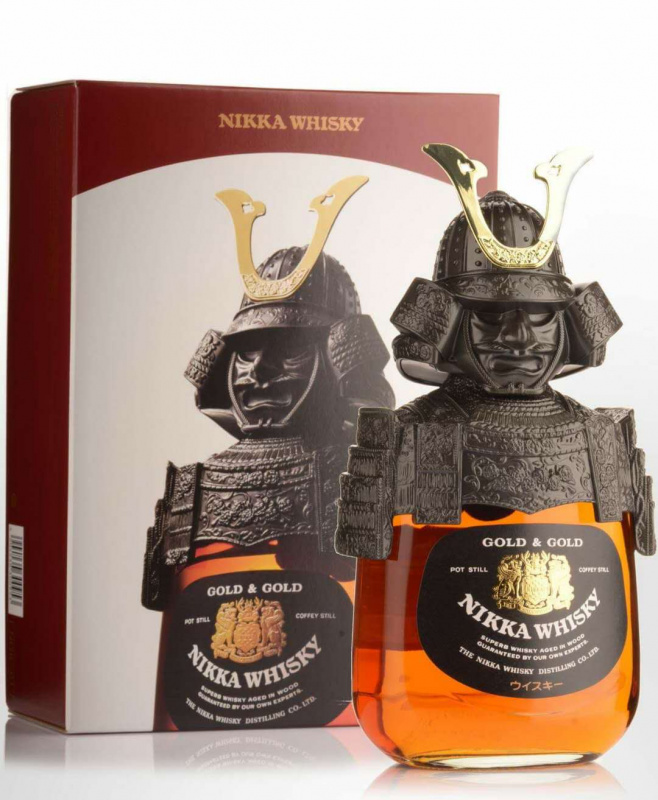 余市 NIKKA Gold & Gold Whisky 武士頭限量紀念珍藏版 (單一麥芽威士忌珍藏盒裝)