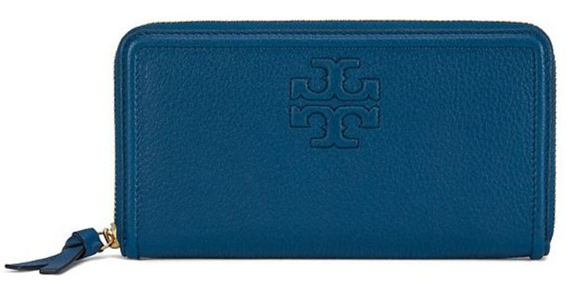 Tory Burch Black Thea Multi-gusset Zip Continental Wallet 多