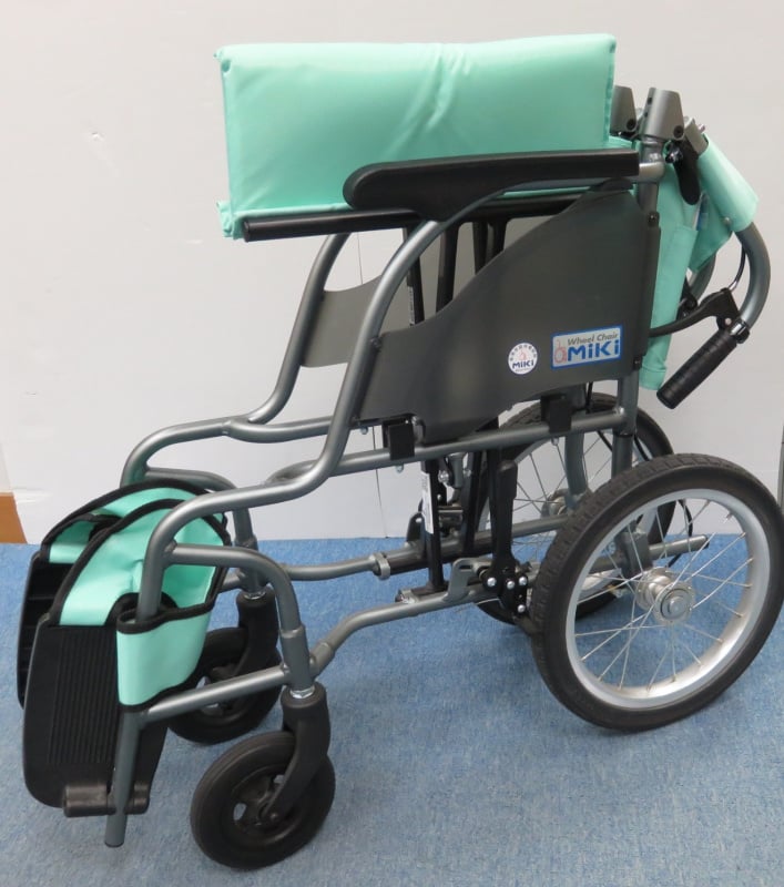 超輕量，7.9kg，MiKi日本品牌介護型輪椅(助推式)