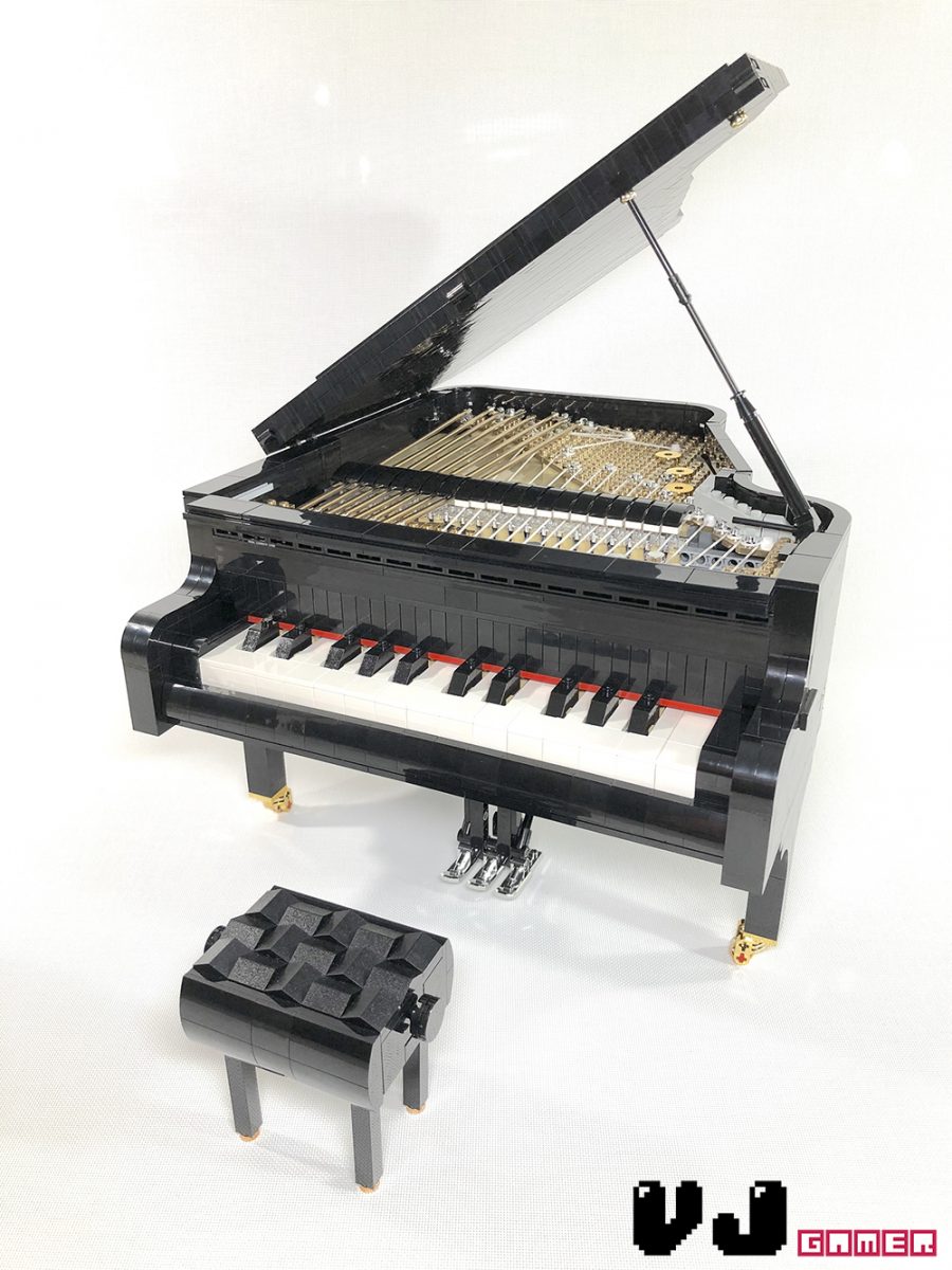 【自己识弹!】专业还原钢琴原理 LEGO拼砌三