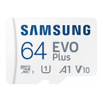 Samsung 三星 EVO Plus U1 A1 V10 UHS-I microSDXC 記憶卡 with SD Adapter 64GB [R:130] (MB-MC64KA)