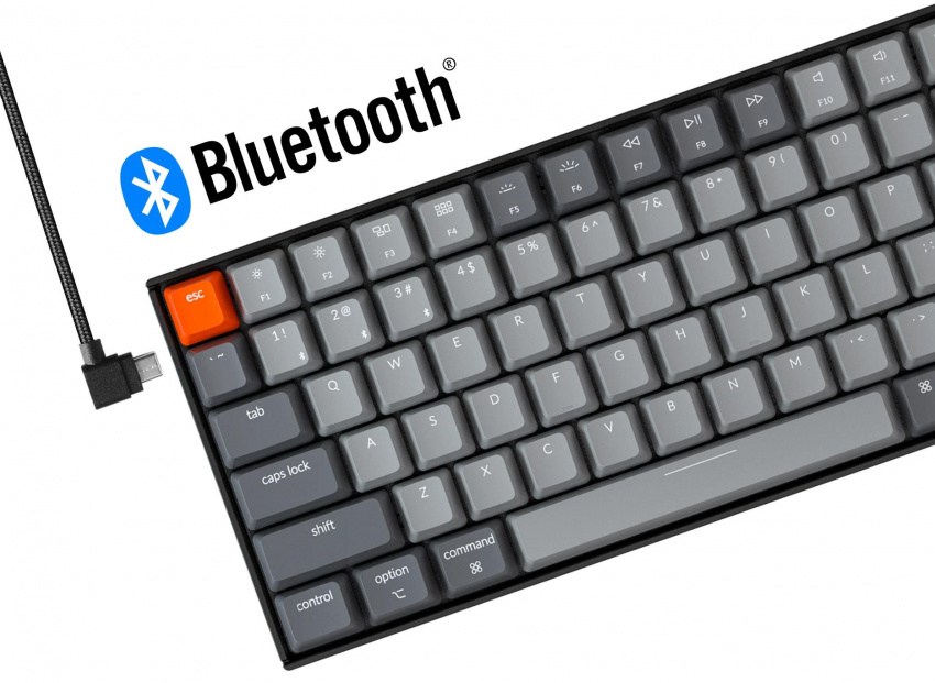 Keychron K4 96 percent wireless mechanical keyboard for Mac Windows - Gateron mechanical switch and LK optical switch cordless and type-c cable mode
