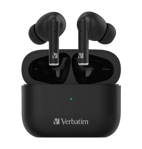 Verbatim Bluetooth 5.0 入耳式真無線耳機連充電盒：黑色