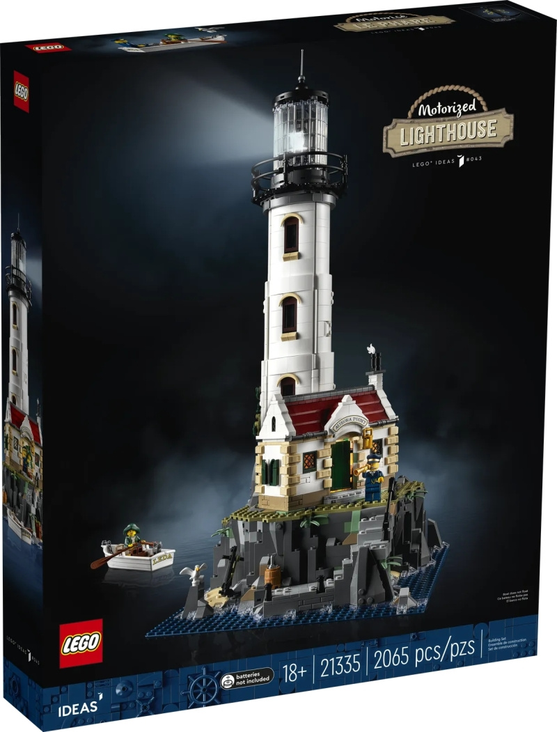 LEGO 21335 Ideas 系列「電動燈塔」Motorised Lighthouse 可真實運轉、發光的海上明燈！ | 玩具人Toy  People News