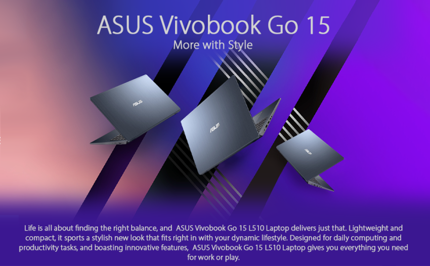 ASUS Vivobook Go 15 L510 Thin & Light Laptop