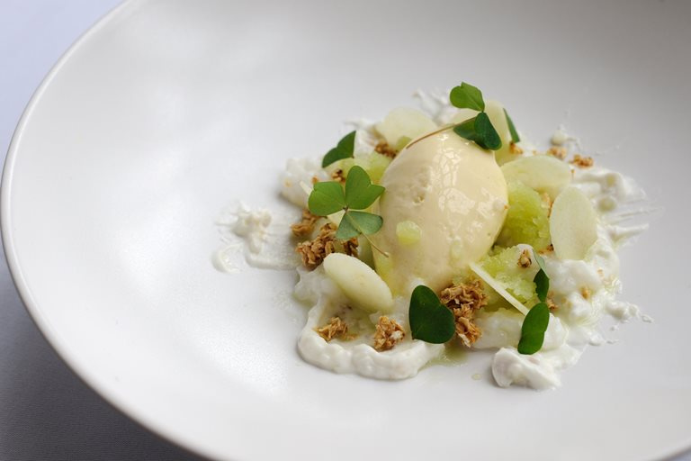 Goat's Curd Mousse Recipe With Tapioca & Apple - Great British Chefs