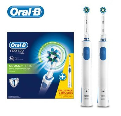 Oral-B 690 成人電動牙刷[2支裝] - Channel