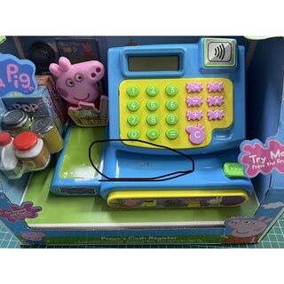 粉紅豬小妹可愛收銀機 佩佩豬  商品有污漬 Peppa Pig cute cash register Pepe pig goods are stained