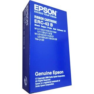 【數位3C】EPSON ERC39 ERC-39 ERC43  黑色  原廠 收銀機 發票機 色帶 [Digital 3C] EPSON ERC39 ERC-39 ERC43 Black Original Cash Register Invoice Machine Ribbon