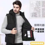 ZOHO 升級版智能發熱背心 [黑色] [6尺寸]