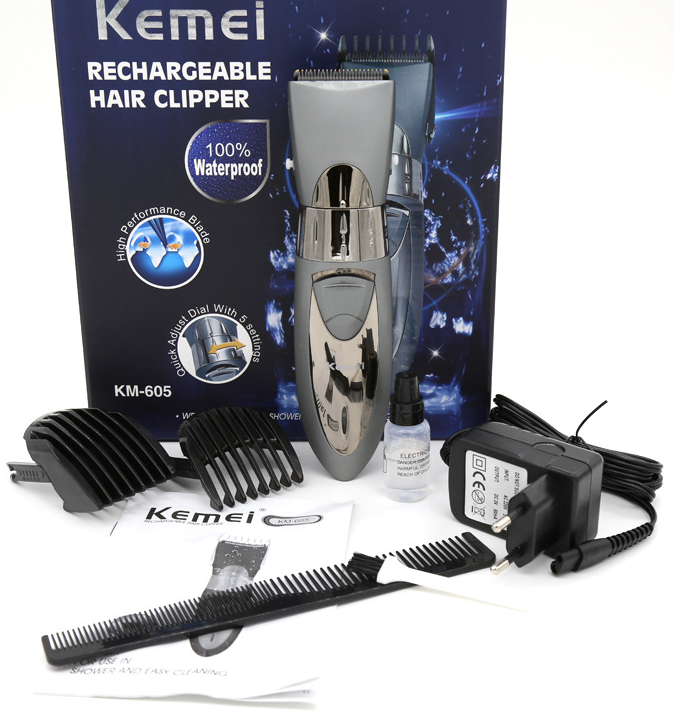 Kemei HKKM-605 防水理髮電剷