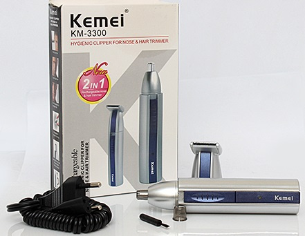 Kemei HKKM-3300 二合一充電式電動鼻毛修剪器