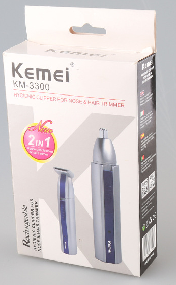 Kemei HKKM-3300 二合一充電式電動鼻毛修剪器
