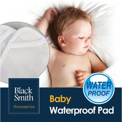 Black Smith 嬰兒高透氣防水防塵床墊 [藍色]