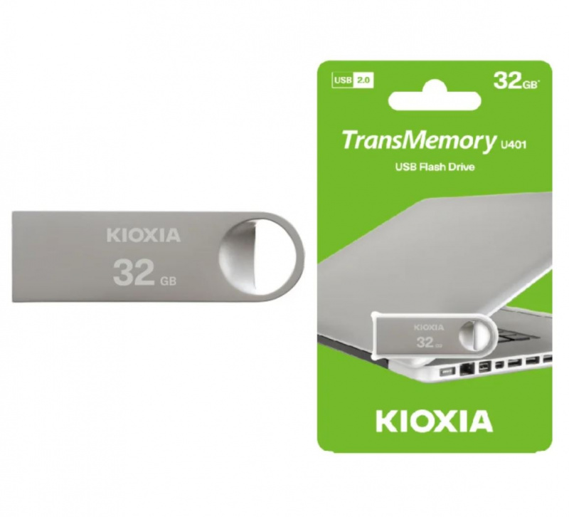 KIOXIA TransMemory U401 迷你金屬外殼 USB2.0 手指 16/32/64GB 日本芯片 原東芝