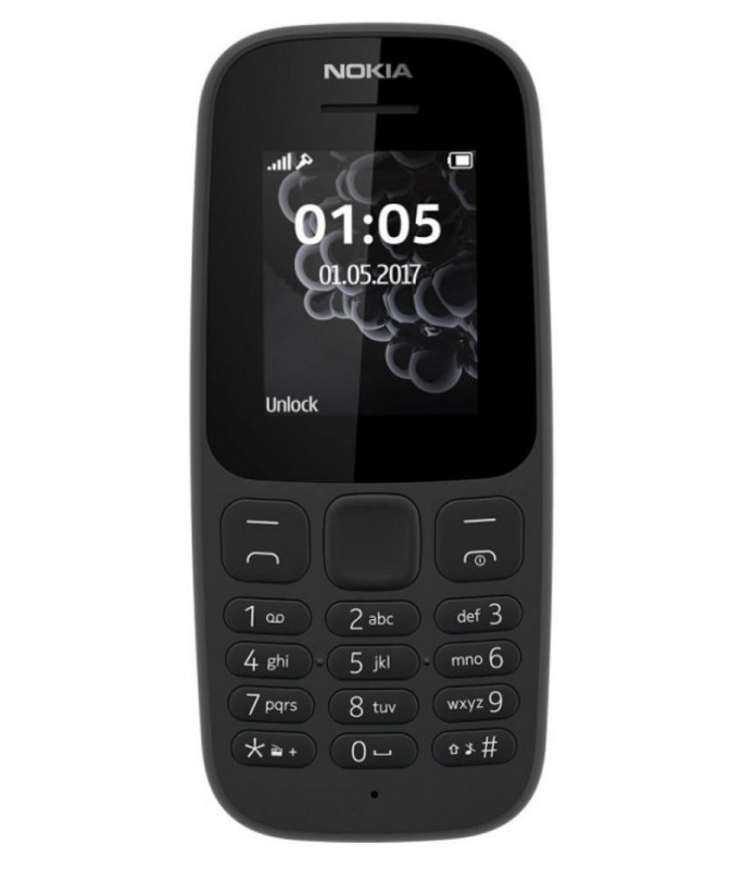 Nokia 105 雙卡手機 [黑色]