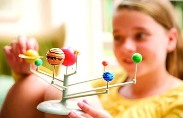 STEM 小製作 兒童科學九大星系天體運行儀太陽系列DIY科學玩具